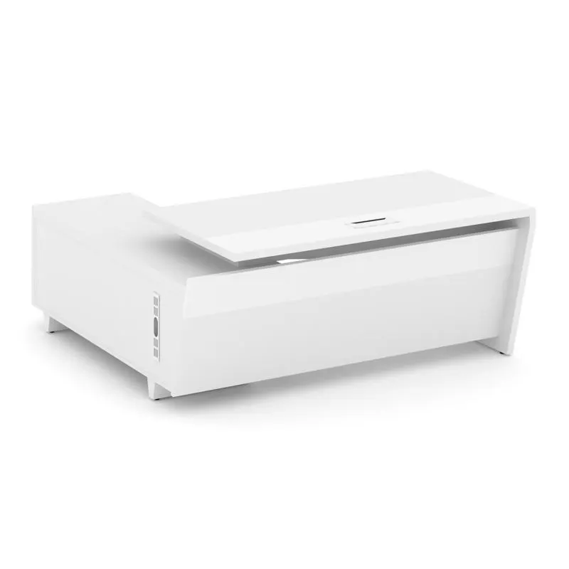 Корнер Стол руководителя с опорной тумбой, правый COR.SRT-18.2(R)