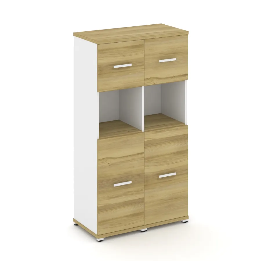 Концепт Шкаф 2 узкие секции, 4 ниши CN.STU-425 W