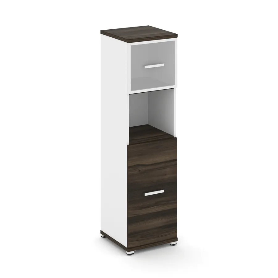 Концепт Шкаф 1 узкая секция, 4 ниши CN.STU-415 RMW W