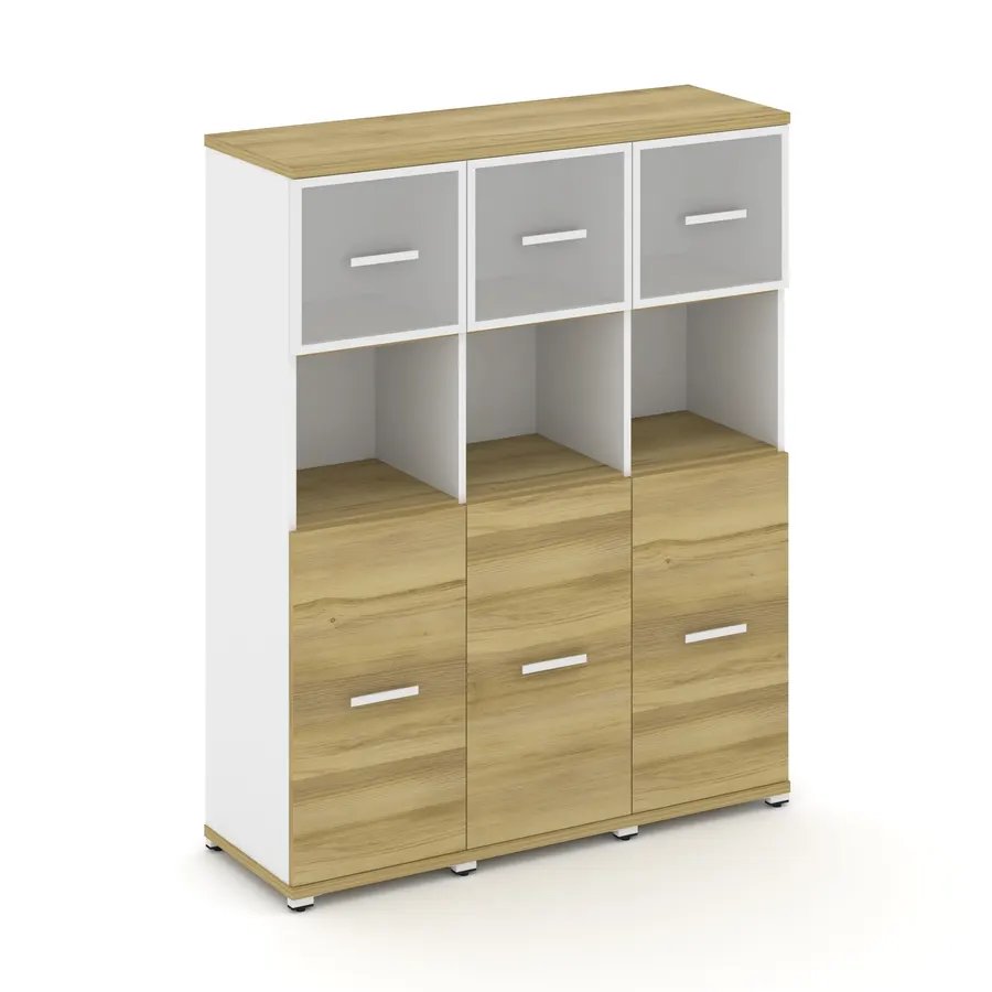 Концепт Шкаф 3 узкие секции, 4 ниши CN.STU-435 RMW W