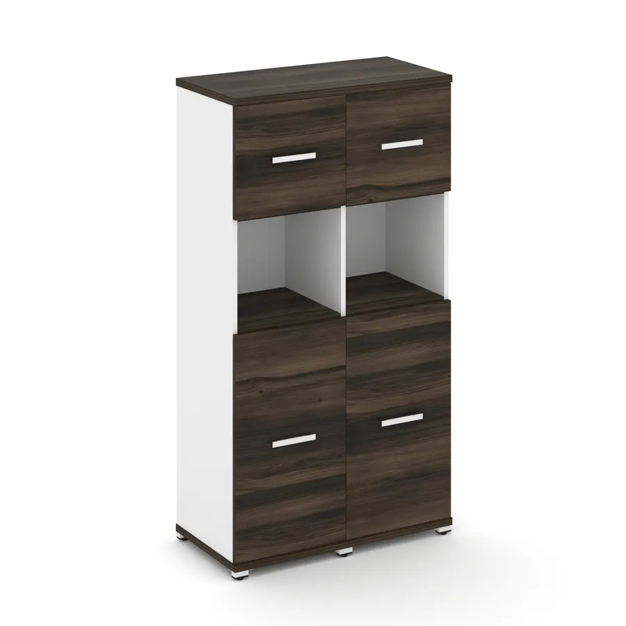 Концепт Шкаф 2 узкие секции, 4 ниши CN.STU-425 W