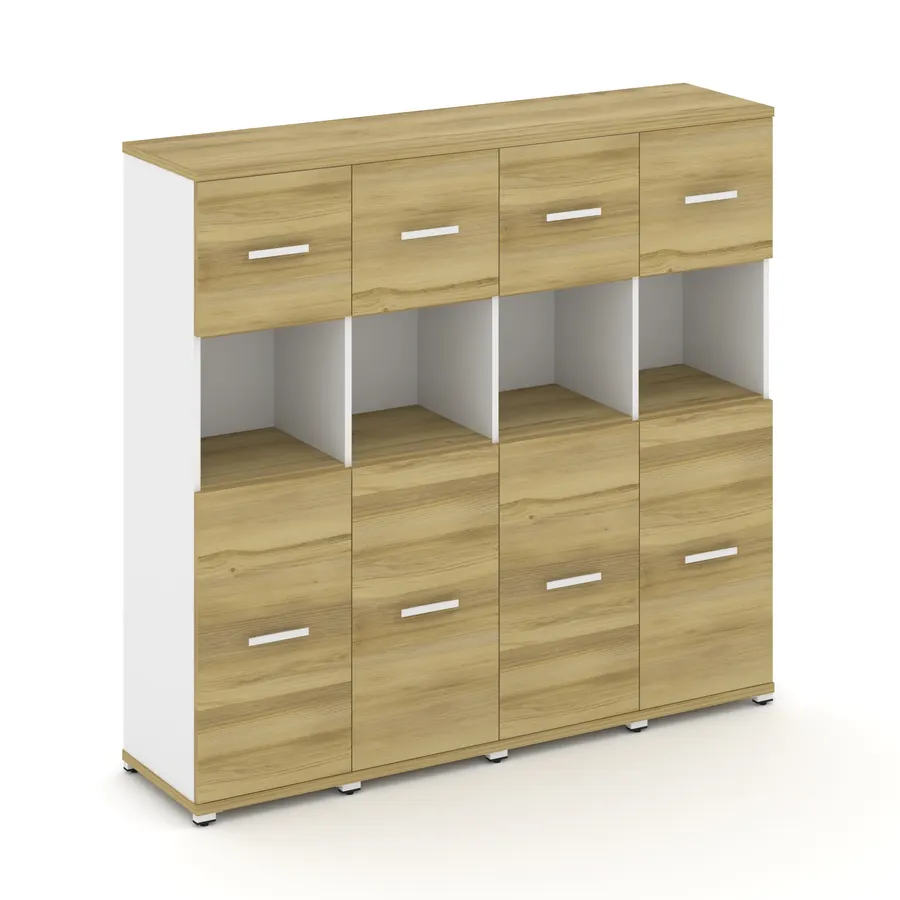 Концепт Шкаф 4 узкие секции, 4 ниши CN.STU-445 W 1668*420*