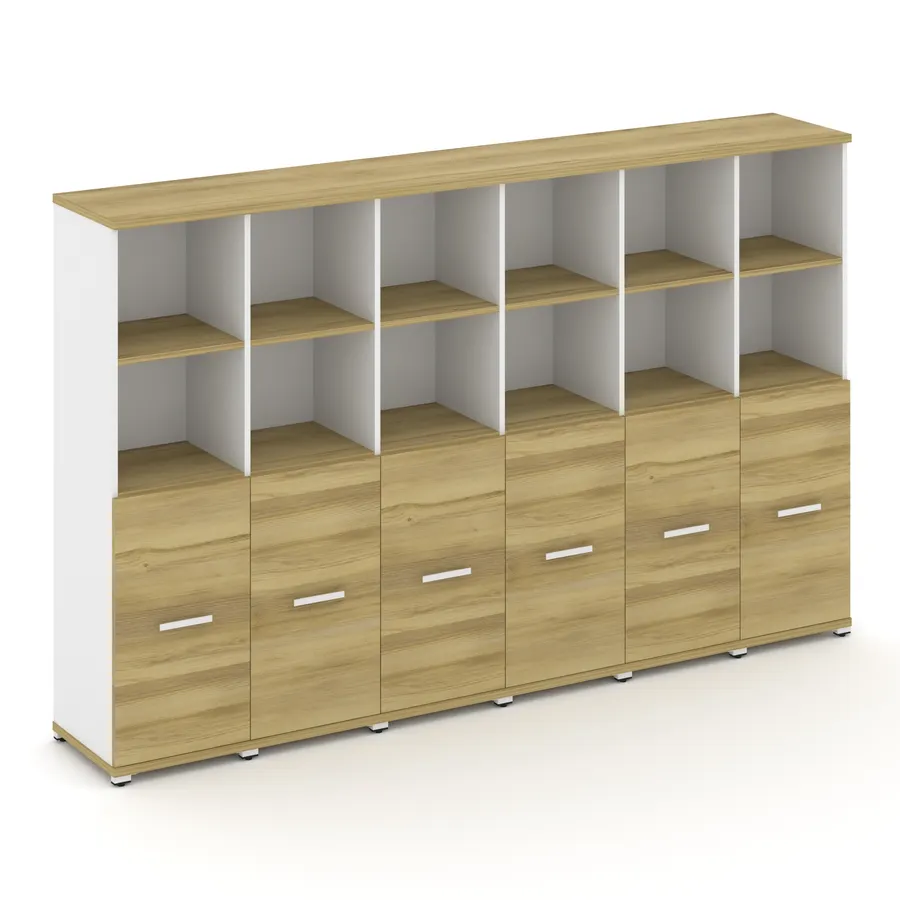 Концепт Шкаф 6 узких секций, 4 ниши CN.STU-461 W 2500*420*
