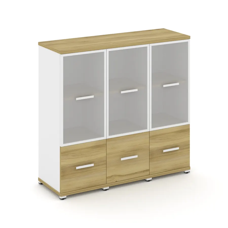 Концепт Шкаф 3 узкие секции, 3 ниши CN.STU-332 RMW W