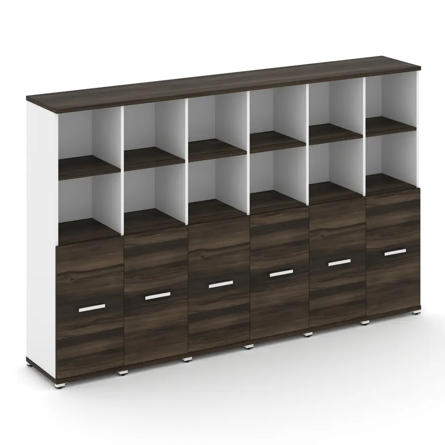 Концепт Шкаф 6 узких секций, 4 ниши CN.STU-461 W 2500*420*