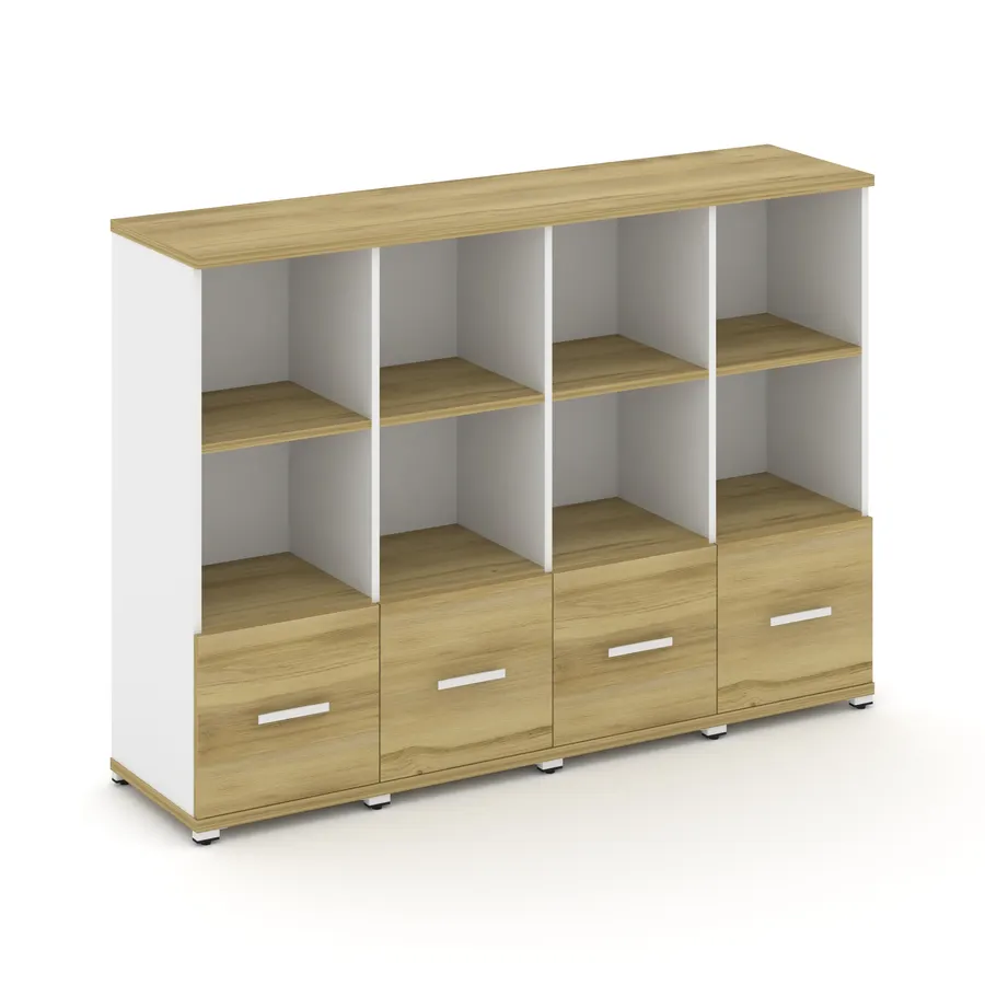 Концепт Шкаф 4 узкие секции, 3 ниши CN.STU-341 W 1668*420*