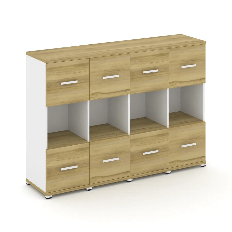 Концепт Шкаф 4 узкие секции, 3 ниши CN.STU-345 W 1668*420*