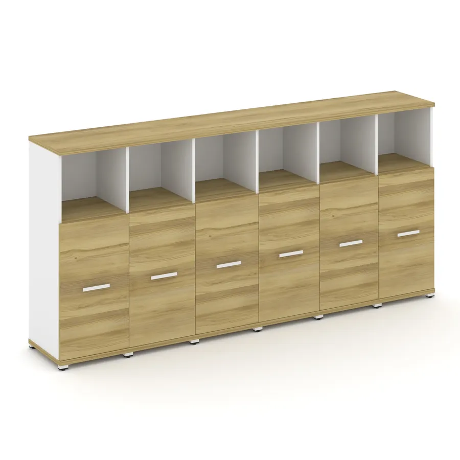 Концепт Шкаф 6 узких секций, 3 ниши CN.STU-363 W 2500*420*