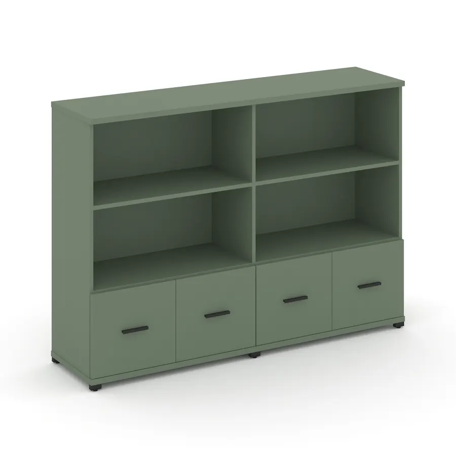 Концепт Шкаф 2 широкие секции, 3 ниши CN.STS-321 W