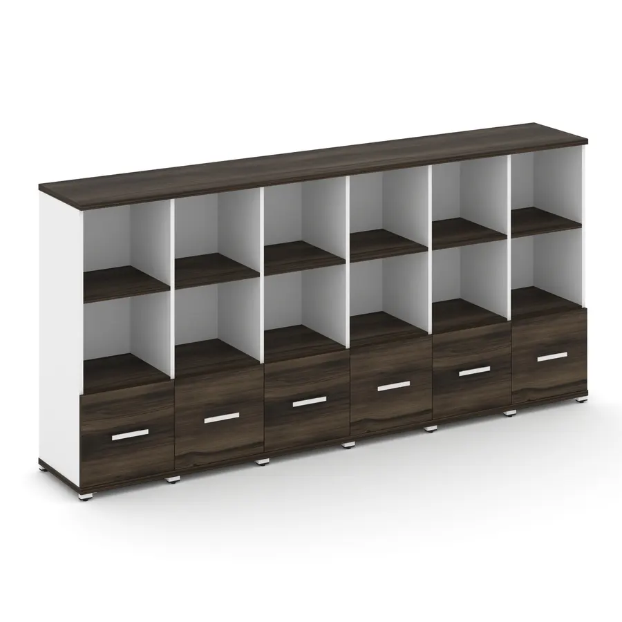 Концепт Шкаф 6 узких секций, 3 ниши CN.STU-361 W 2500*420*