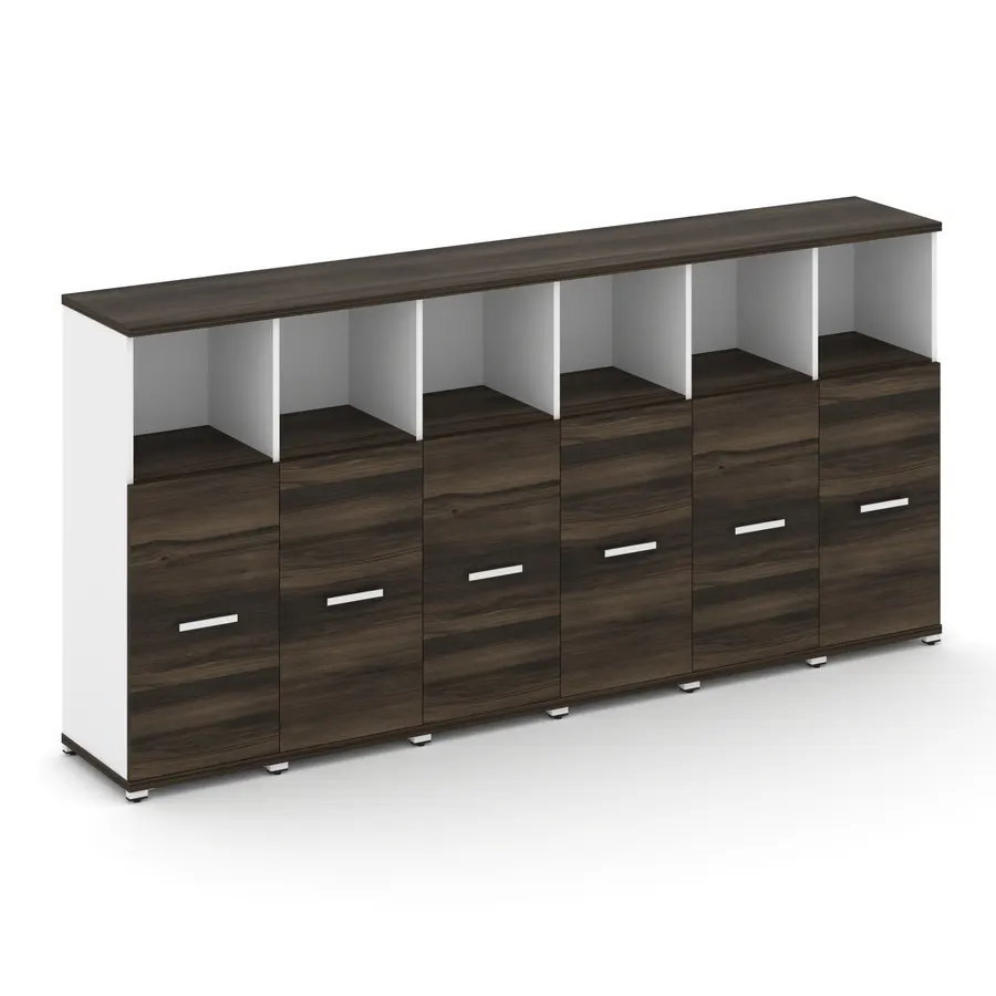 Концепт Шкаф 6 узких секций, 3 ниши CN.STU-363 W 2500*420*