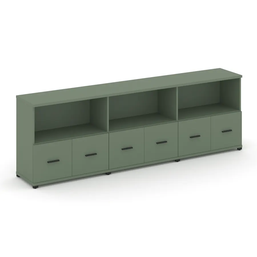 Концепт Шкаф 3 широкие секции, 2 ниши CN.STS-231 W