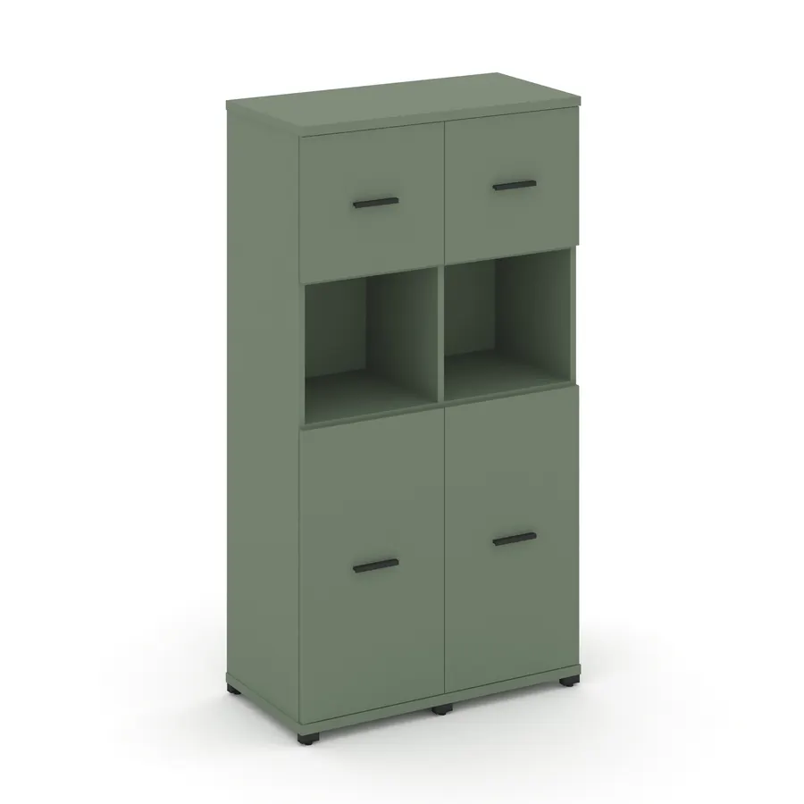 Концепт Шкаф 2 узкие секции, 4 ниши CN.STU-425 W