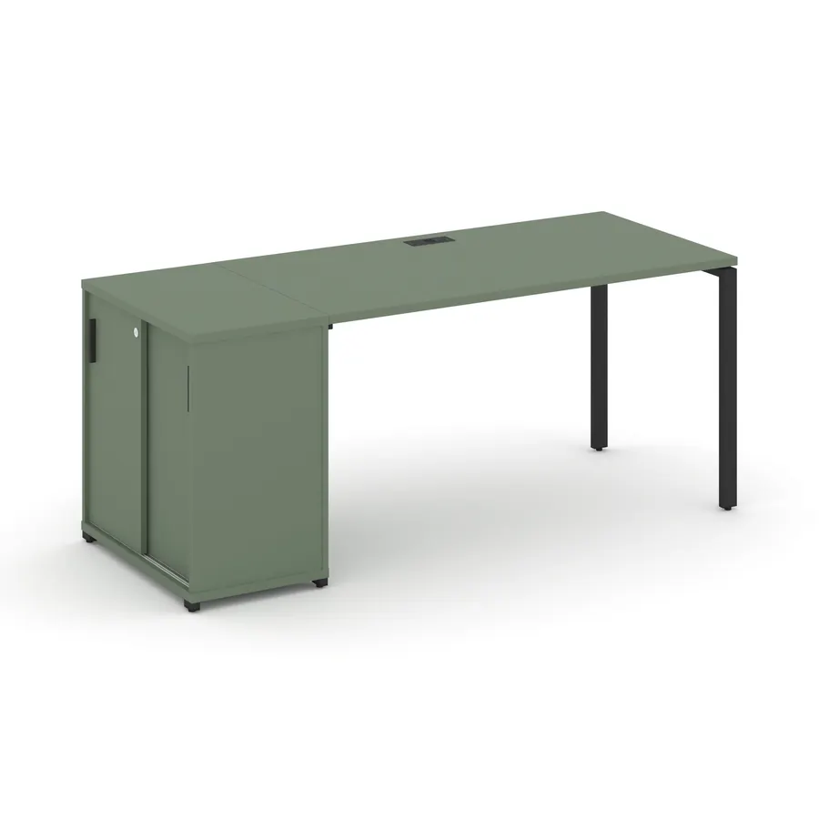 Концепт Стол рабочий с опорным шкафом-купе CN.SP-236 W 200