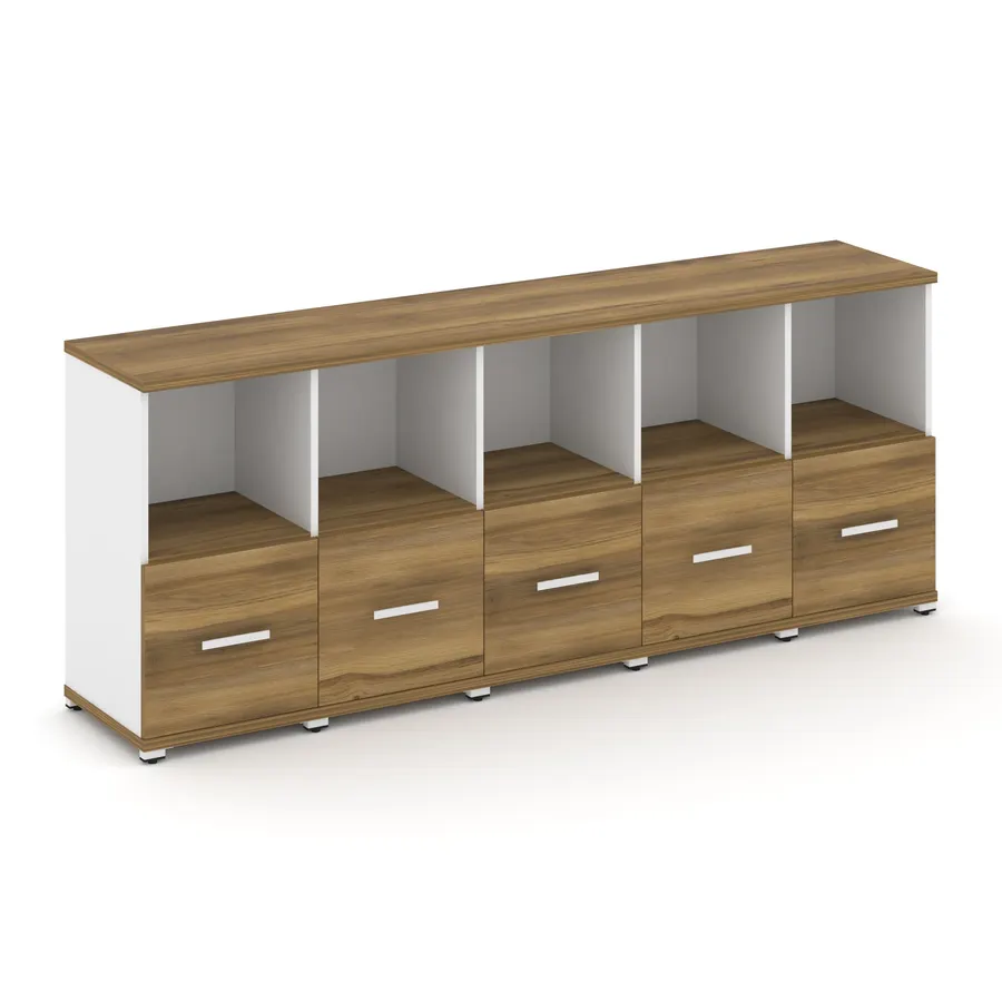 Концепт Шкаф 5 узких секций, 2 ниши CN.STU-251 W 2084*420*